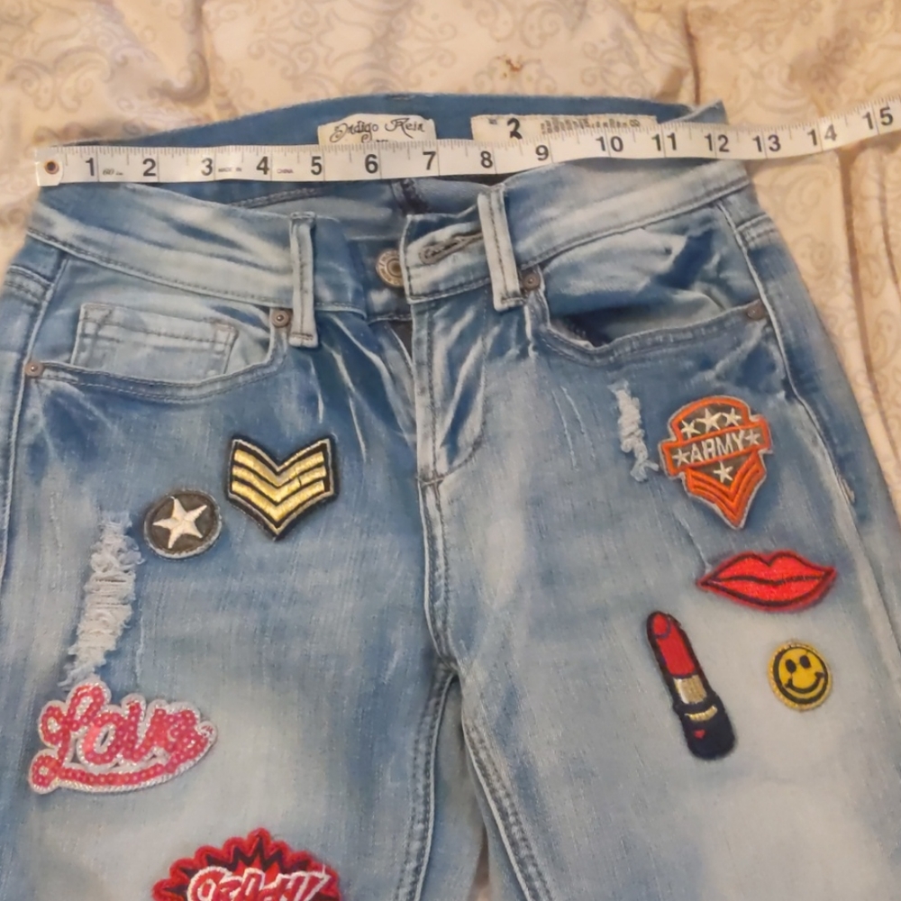 Indigo Rein patch jeans